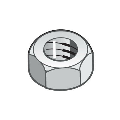EZHN3/8EZ EZHN Hex Nut, For Use With 1/2 in Screw, Wire Mesh Cable Tray, 0.375 in L x 0.403 in W x 0.09 in H, 1008 Carbon Steel