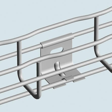 CAT30/41PG CAT30/41 Light Duty Wall Bracket, 1.4 in L x 1.772 in W x 1.48 in H, For Use With 2 in W Wire Mesh Cable Tray, Carbon Steel