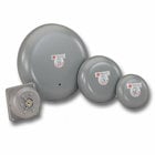 Vibratone Bell 4 Inch Gong - Three gong sizes: four, six or ten inch. Decibel output range dependent on gong: 98 to 102 dBa at 10 feet (108 to 112 dBa at 1 meter). Optional weatherproof backbox (WB) provides Type 3R enclosure. UL and cUL Listed.