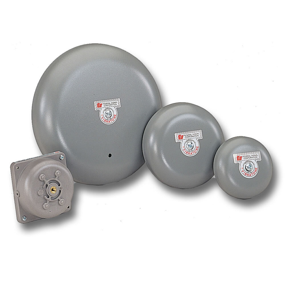 A4 Vibratone Vibrating Bell Mechanism, 24 V AC, 0.4 A, 90 dB, Indoor/Outdoor, Surface Mounting, 4 in Gong