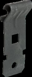 Hammer On Z Purlin Hanger (Angled), Fits 1/16-1/4" Flange (Purlin 13 to 16 Gauge), 1/4" Mounting Hole, Spring Steel