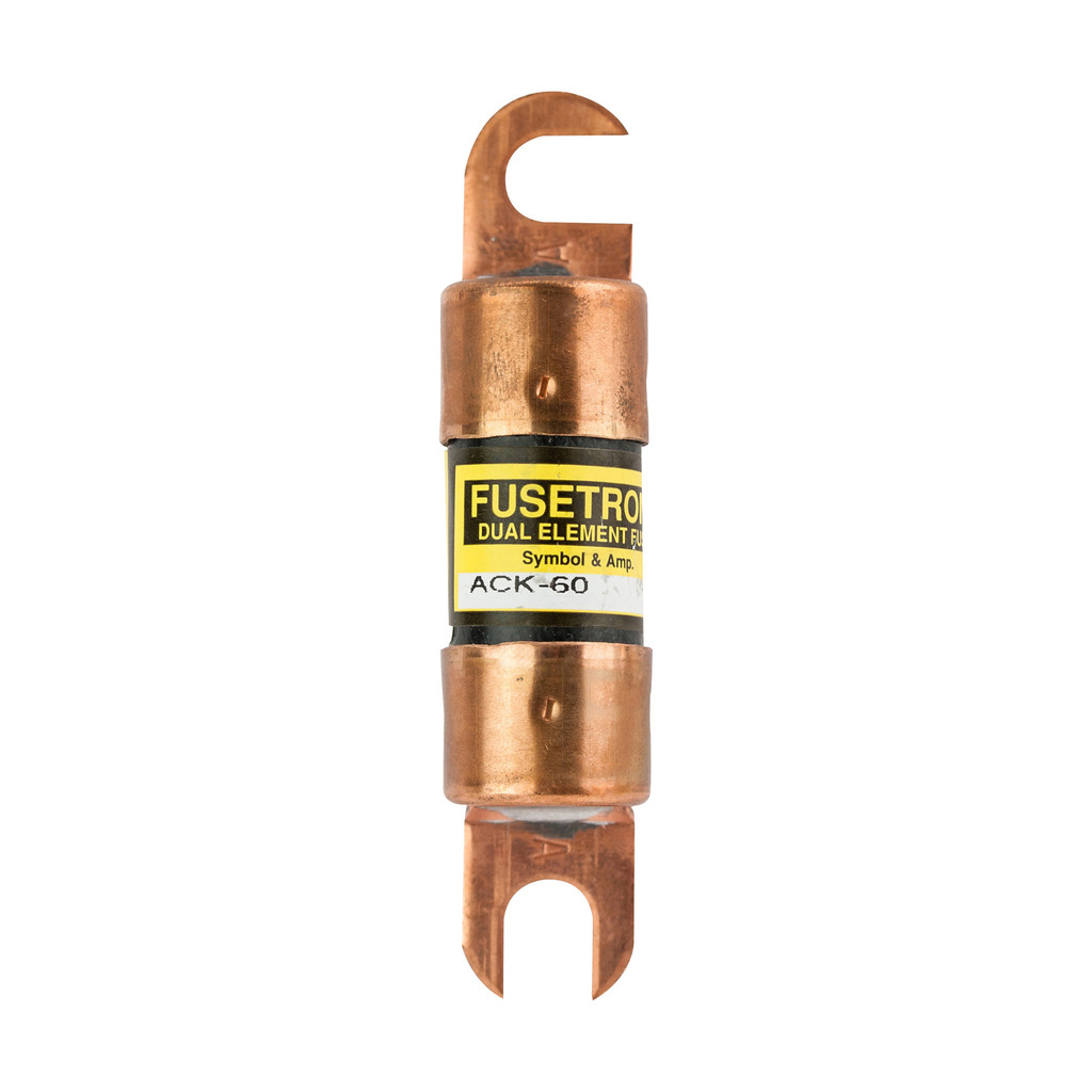 ACK-60 Fusetron  Low Voltage One-Time Time Delay Fuse, 60 A, 130 V DC, 10 kAIC Interrupt