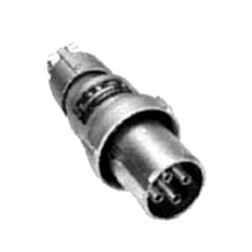 ACP1023CD Powertite ACP 1-Phase Grounding Style 2 Weatherproof Clamping Ring Plug, 250 V AC/600 V DC, 100 A, 3 Poles, 2 Wires