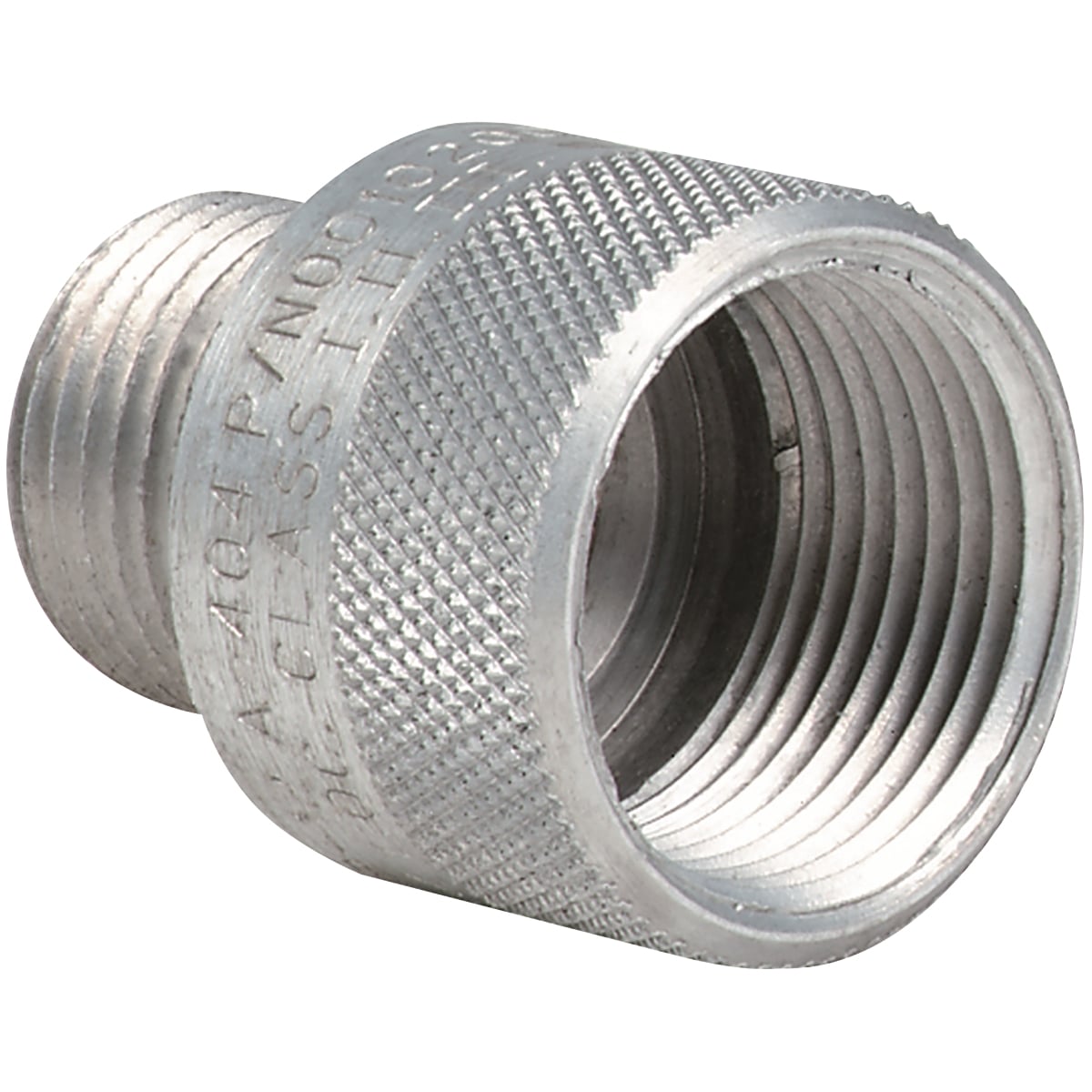 ADUP-01 ADUP Male to Female Conduit Adapter, 3/8 in, 1/2 in, NPT Thread, Aluminum, Natural