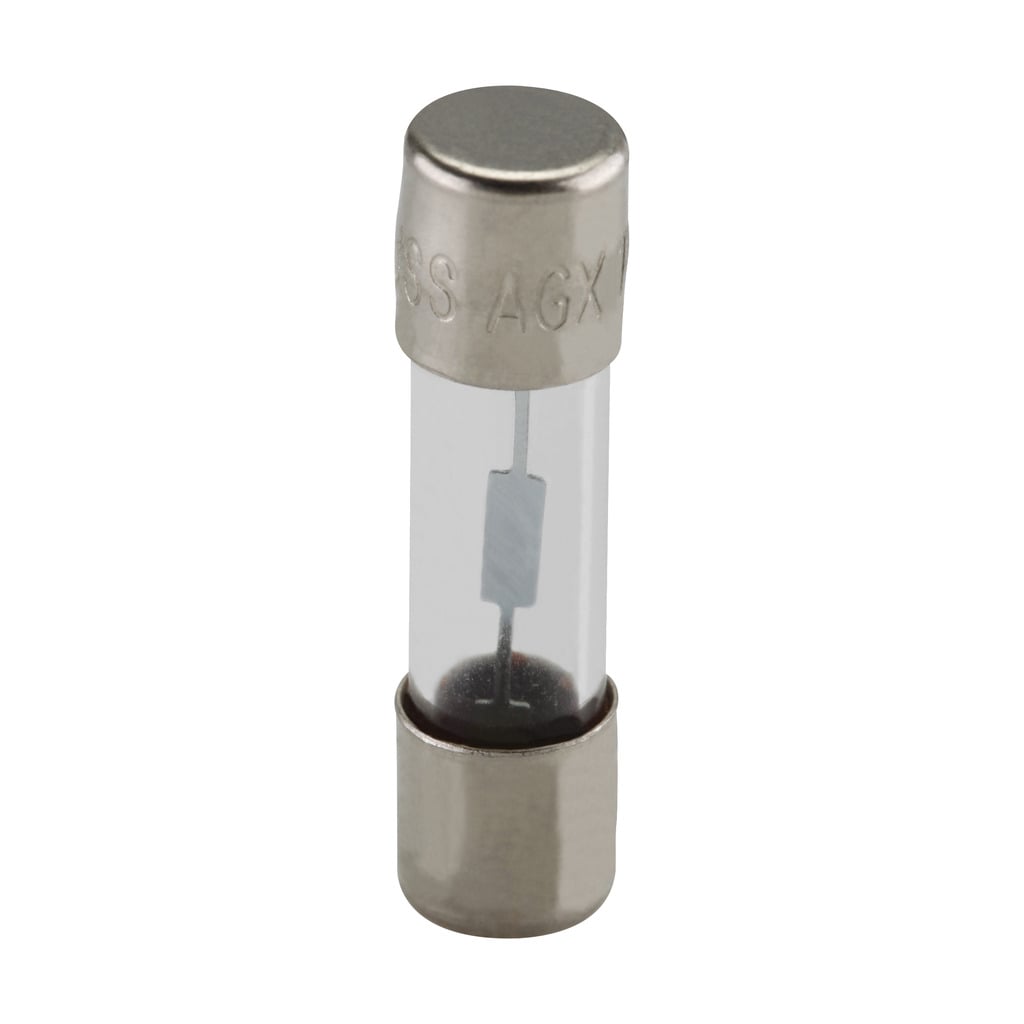 AGX-10 Small Dimension Fast Acting Fuse With Nickel Plated Brass End Caps, 10 A, 250 V AC, 200 A, 10 kA Interrupt, Cylindrical Body
