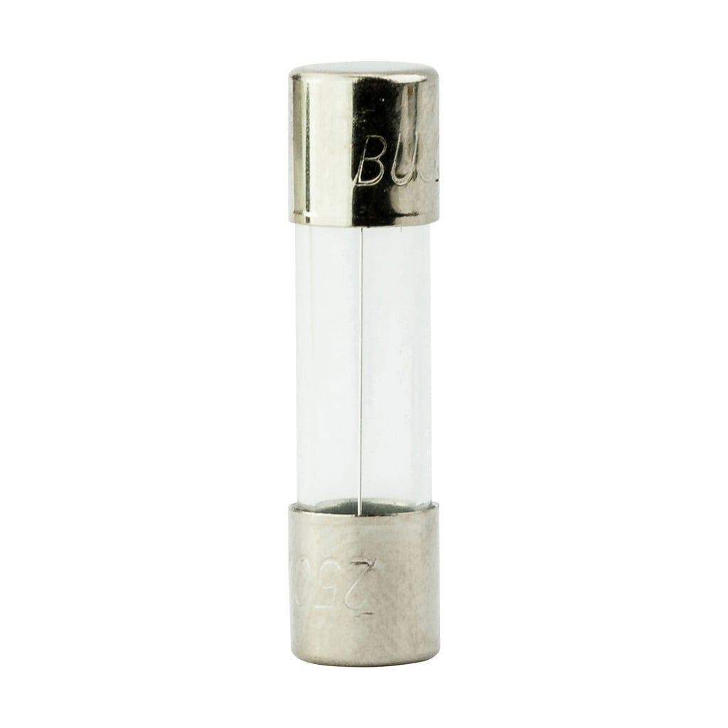 AGX-2 Small Dimension Fast Acting Fuse With Nickel Plated Brass End Caps, 2 A, 250 V AC, 100 A, 10 kA Interrupt, Cylindrical Body