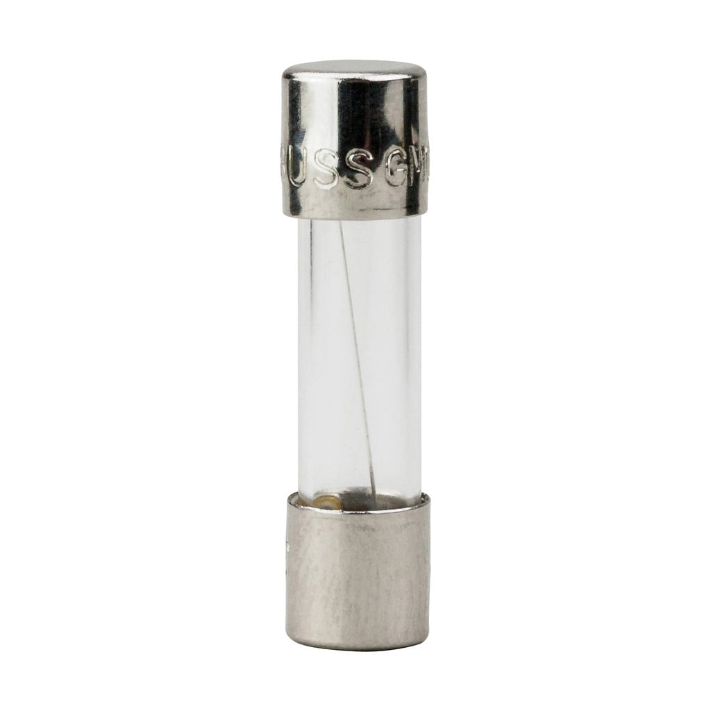 AGX-20 Small Dimension Fast Acting Fuse With Nickel Plated Brass End Caps, 20 A, 32 V AC, 1 kA Interrupt, Cylindrical Body
