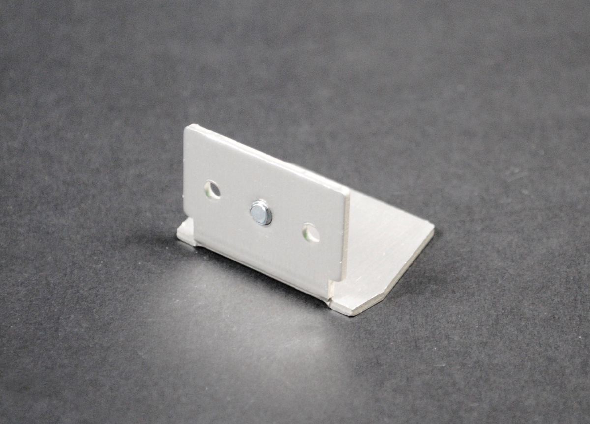 Raceway Blank End Fitting; Satin Anodized
