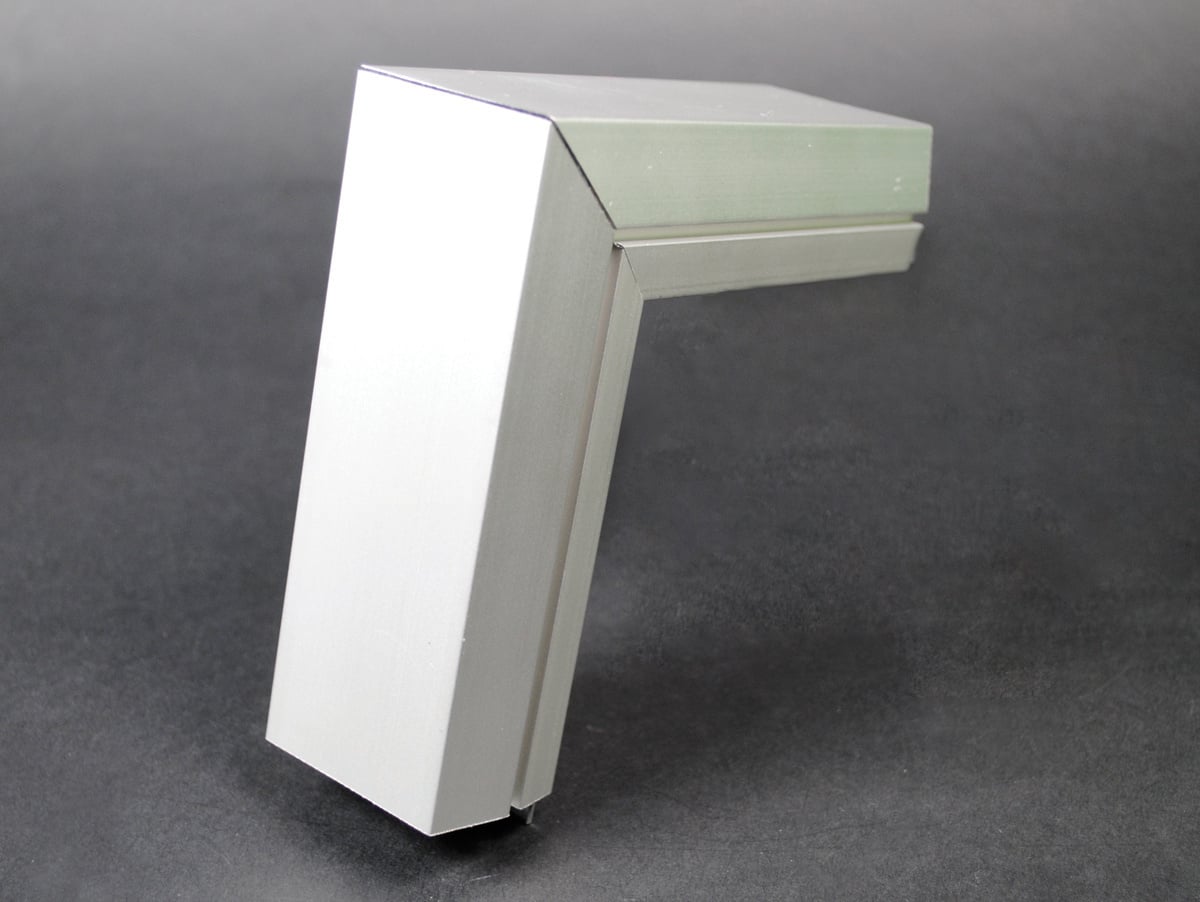 External Elbow; 5 Inch Length x 5 Inch Width, Aluminum