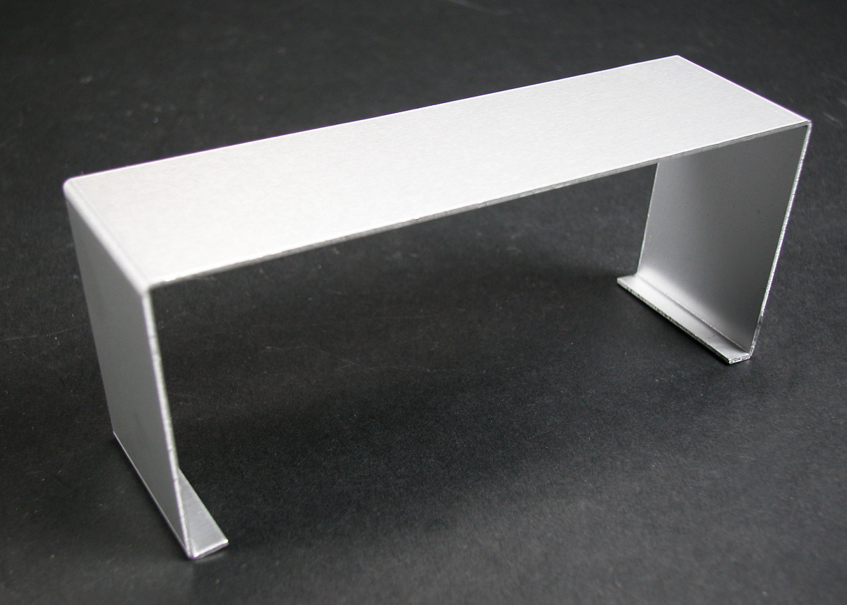 Raceway Cover Clip, 2-Channel Large, For Use With: AL5200 Raceway System, 1-1/2 in L, Aluminum, Satin Anodized