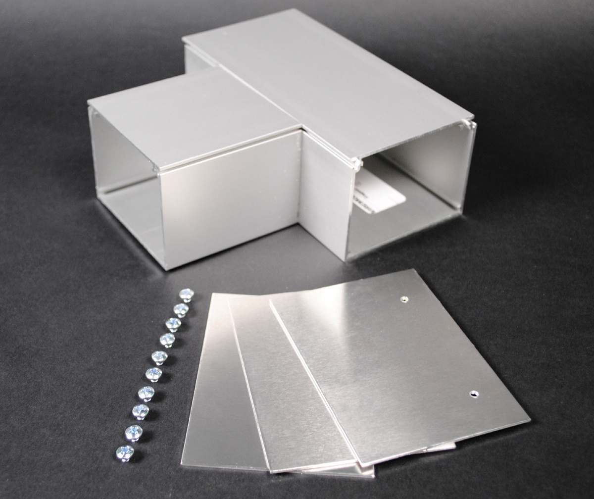 Raceway Tee, 1-Channel, For Use With: ALA3800 600 VAC Raceway, Aluminum, 6 in L
