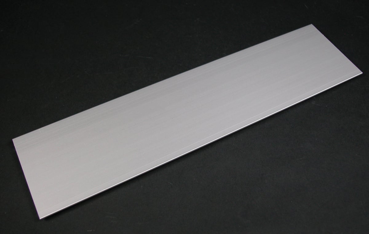 Blank Cover Plate, 2-Channel, For Use With: Ortronics®ALA3800 Series Raceway, Aluminum, Gray, Satin Anodized, 12 in L x 3 in W
