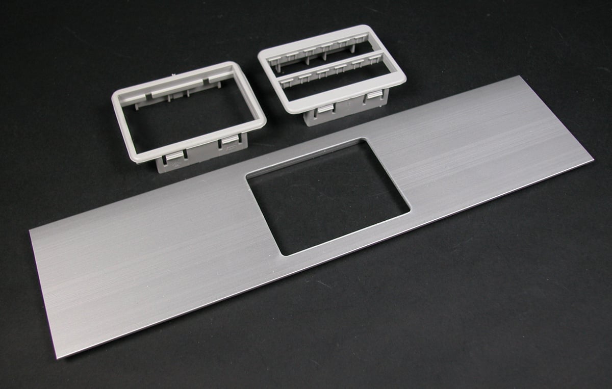 Ortronics; Cover Plate; Aluminum, Used On ALA3800 Single Channel Aluminum Raceway/ ALA4800 Twin Cover