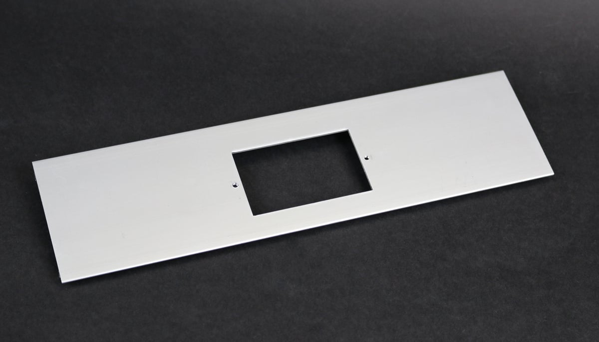 Single Channel Cover Plate; Used On ALA3800 Single Channel Aluminum Raceway/ALA4800 Twin Cover Aluminum Raceway