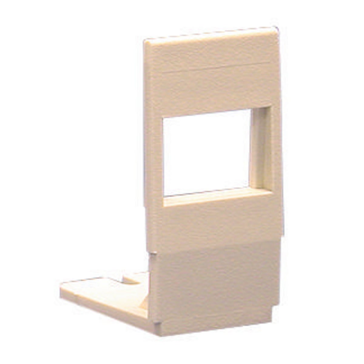 AMOBJ10 Single Jack Housing Bracket, Composite, Screw Mounting, For Use With iSTATION AMO and OFPPL Multimedia Box, 6 in W x 1-1/2 in D x 4.8 in H
