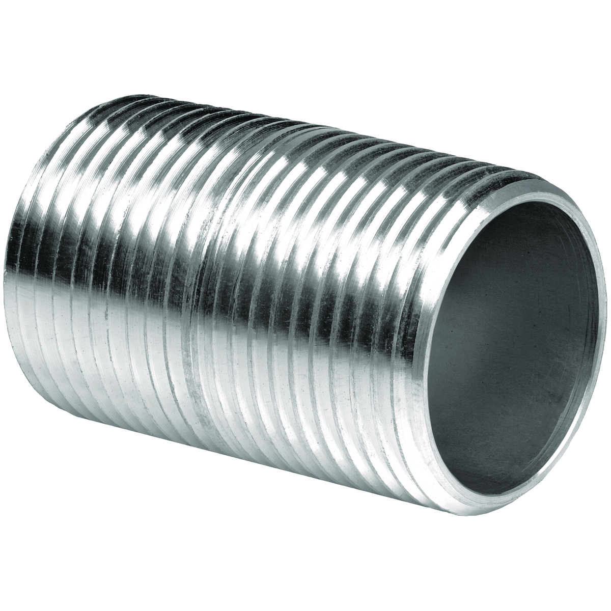AN-1 AN Series Conduit Nipple, 1/2 in, For Use With Rigid Conduit, Aluminum, Zinc Plated