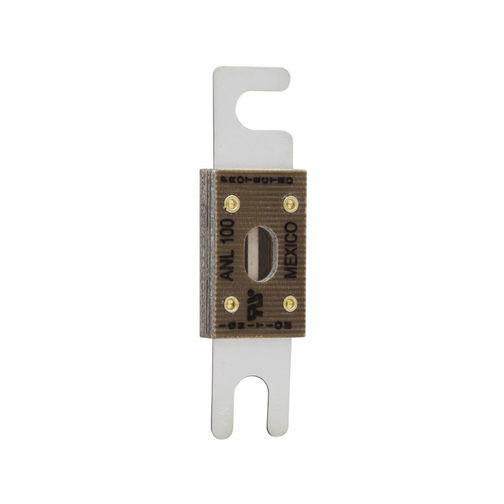 Eaton Bussmann series ANL circuit limiter, 50A, 6 kAIC at 32 Vac, 2.7 kAIC at 80 Vdc, Blade end X blade end, Stud, Non Indicating