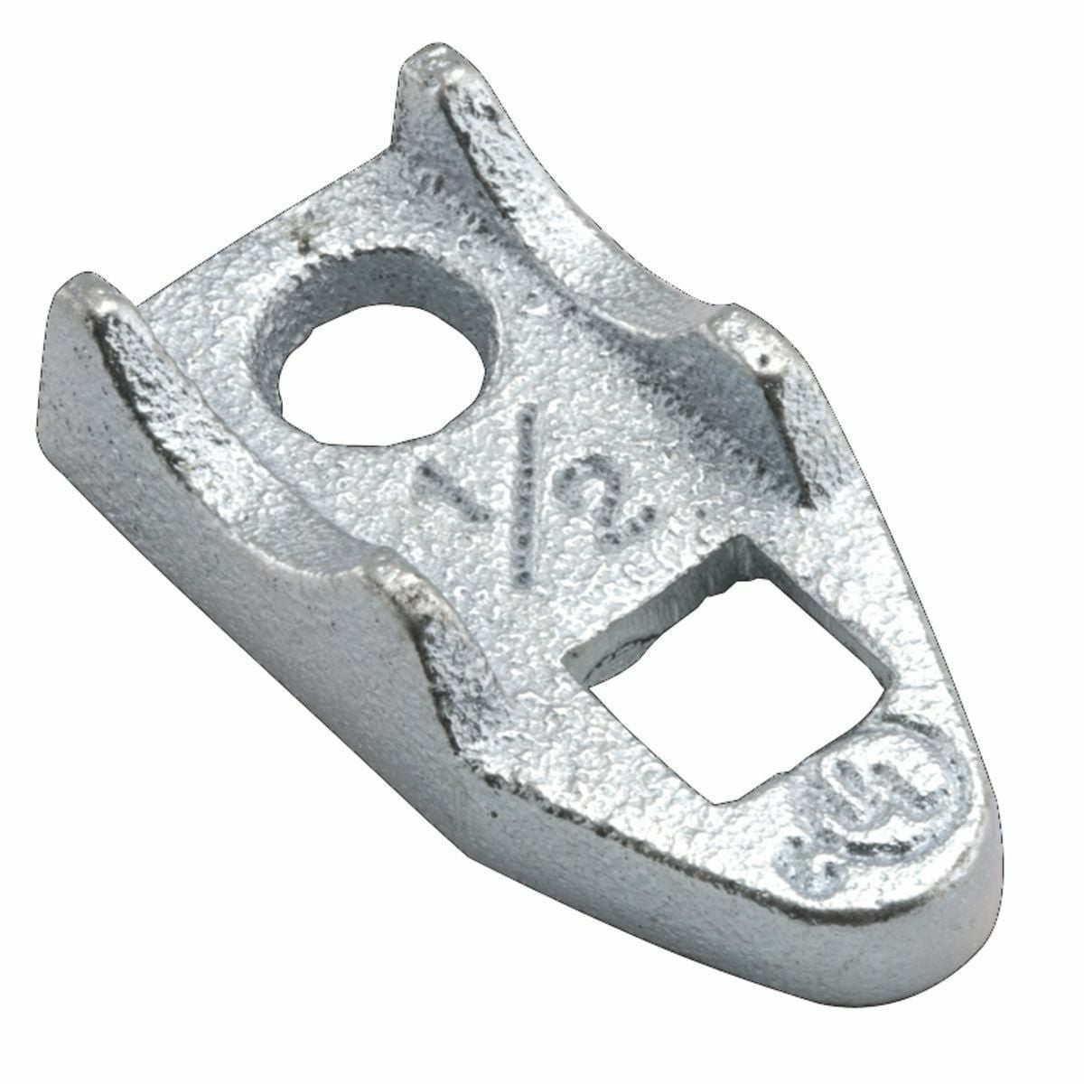 1344 Conduit Clamp Back, 1 in, 1-1/4 in, For Use With IMC/Rigid Conduit, Malleable Iron, Electro-Plated Zinc