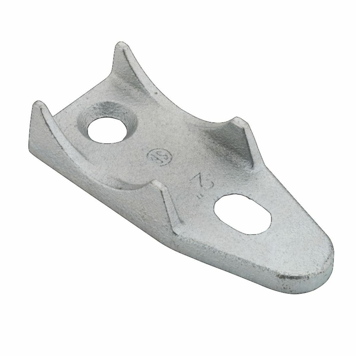 1348 Conduit Clamp Back, 2 in, For Use With IMC/Rigid Conduit, Malleable Iron, Electro-Plated Zinc