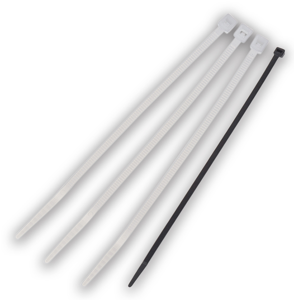 B-11-50-0-D Multi-Purpose Standard Cable Tie, 11 in L x 0.181 in W x 0.057 in THK, Nylon, Black
