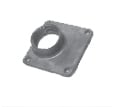 B12 Midwest GE Raintight Threaded Meter Hub With 3 in Base, 1-1/4 in, Metal