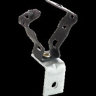Right Angle Bracket Assembly and Closed Conduit Clip Assembly, 1/4" Mounting Hole, Conduit Clip Fits 1/2" & 3/4" Conduit, Pre-Galvanized/Spring Steel