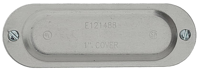 BC250300 Cover, 2-1/2 in, 3 in Hub, For Use With Aluminum Conduit Body, Aluminum