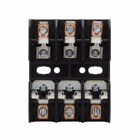 Eaton Fuseblock, 0.1-30 A, 600 Vac, 600 Vdc, Class CC, Thermoplastic base, bright tin-plated bronze clip material, DIN rail mounting, Box lug connection, 200 kAIC RMS Sym. interrupt rating, 14 to 6 AWG (copper) wire size