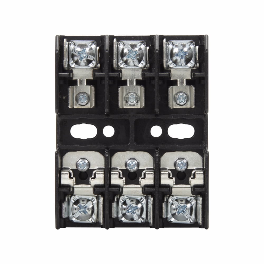 BC6033PQ BC Series Fuse Block, 600 VAC/VDC, 1/10 to 20 A, 14 to 10 AWG Wire, 3 Poles