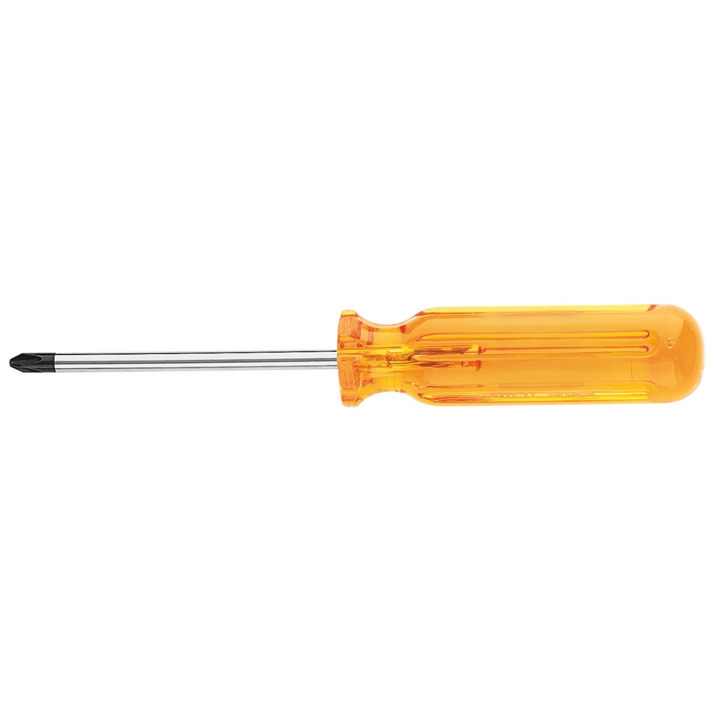 BD133 Bull Driver Screwdriver, #3 Phillips Point, 11-3/16 in OAL, Plastic Handle, Polished Chrome, ANSI/ASME Specified
