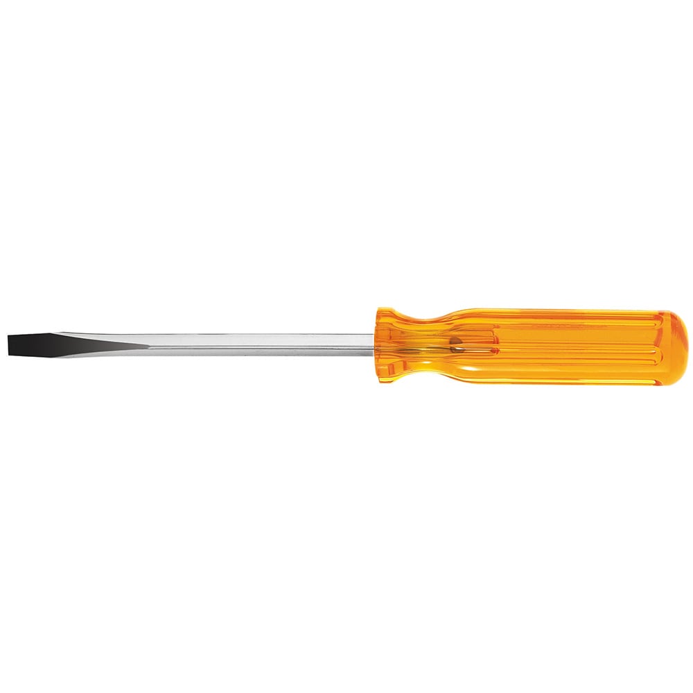 BD410 Bull Driver Screwdriver, 3/8 in Slotted Point, 15-3/16 in OAL, Plastic Handle, Polished Chrome, ANSI/ASME Specified