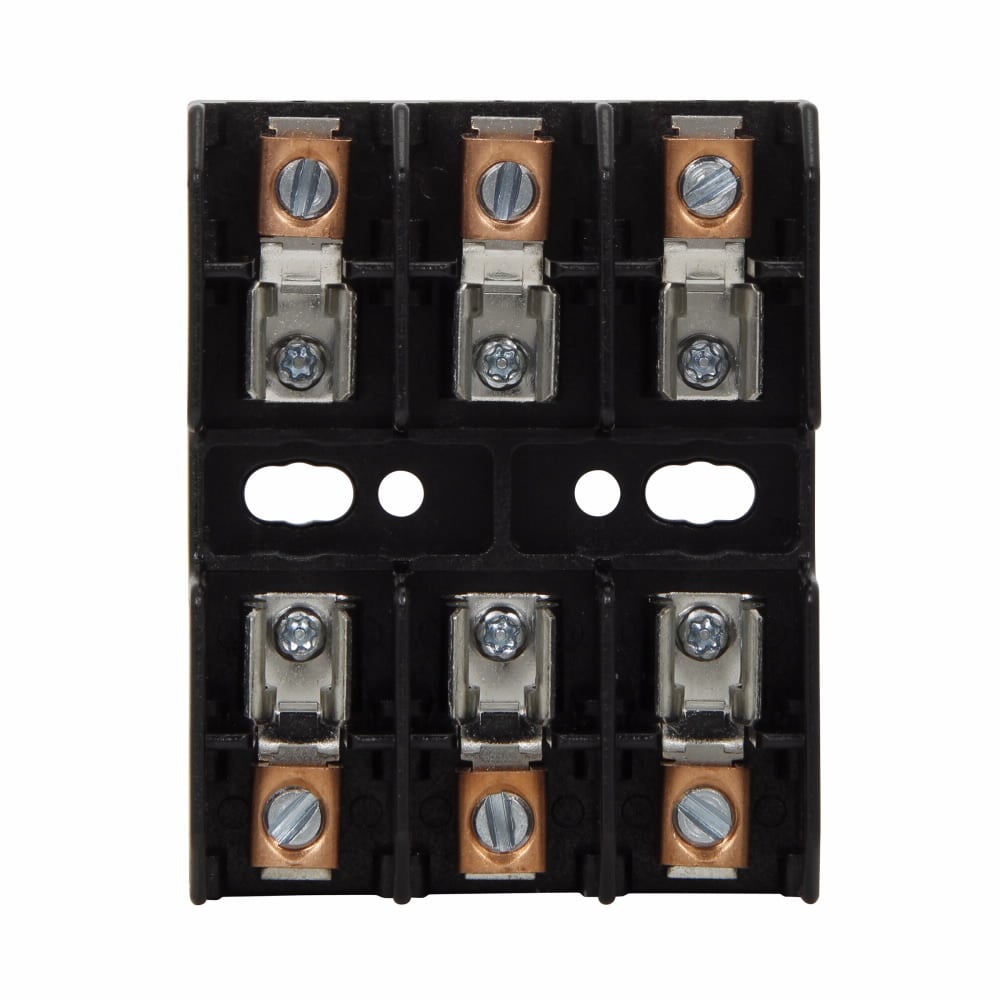 BG3013B Open Fuse Block, 600 V AC/DC, 1 to 15 A, Class: G, 14 to 6 AWG Wire, 3 Poles