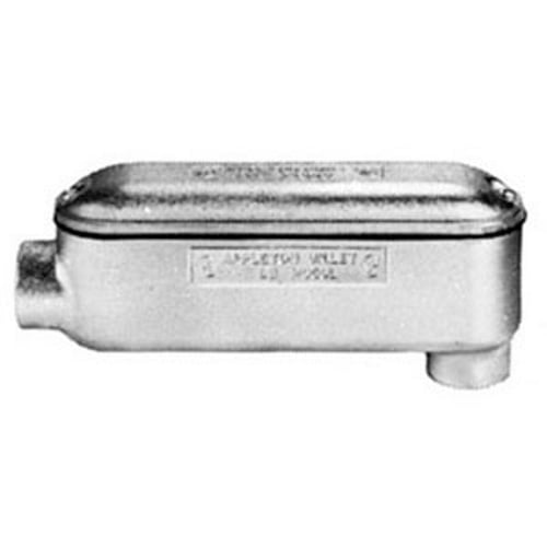 Type LB Mogul Conduit Body, 2 inch, Malleable Iron, Zinc Electroplated