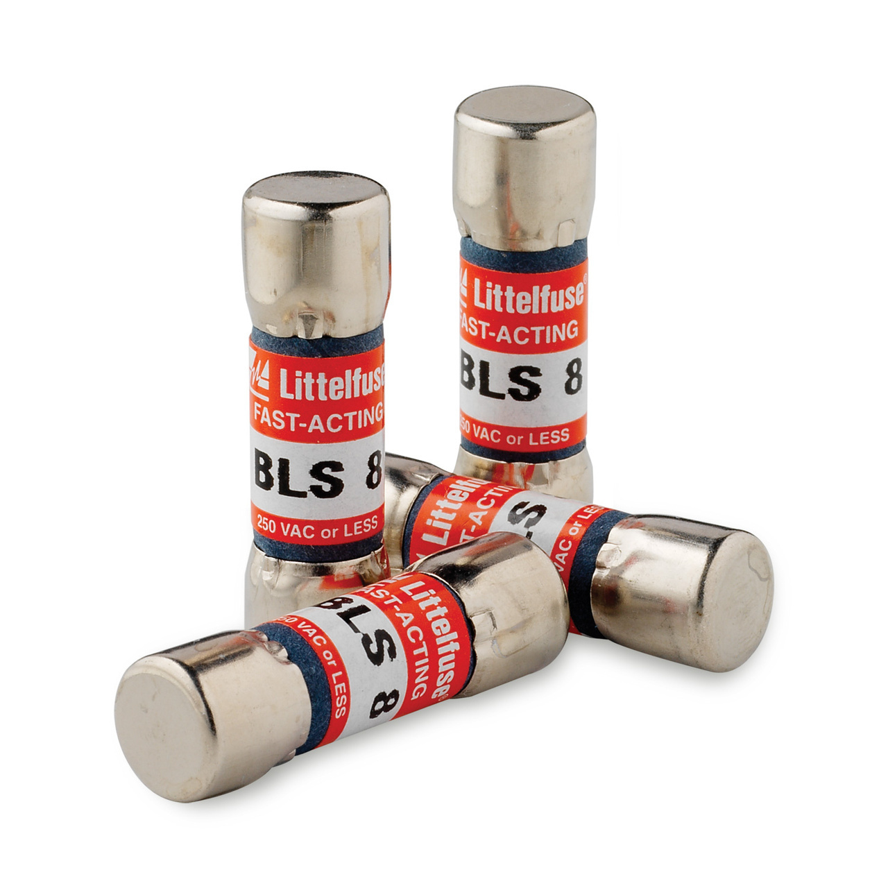 BLS005 Powr-Gard Fast Acting Supplemental Midget Fuse, 5 A, 600 V AC, 10 kA, Cylindrical Body