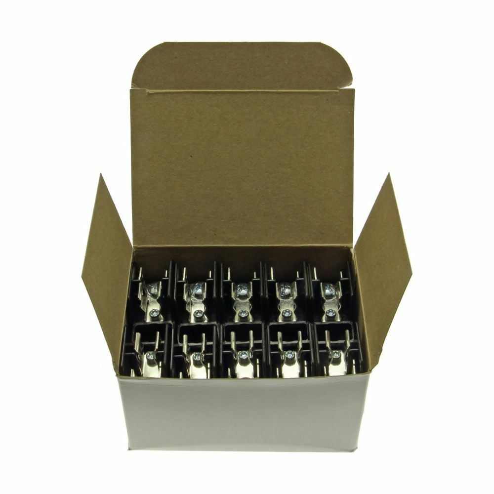 BM6031SQ BM Series Non-Indicating Midget Fuse Block, 600 VAC/VDC, 1/10 to 20 A, 14 to 10 AWG Wire, 1 Poles