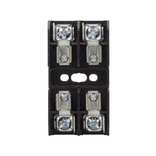 BM6032PQ BM Series Non-Indicating Midget Fuse Block, 600 VAC/VDC, 1/10 to 20 A, 14 to 10 AWG Wire, 2 Poles