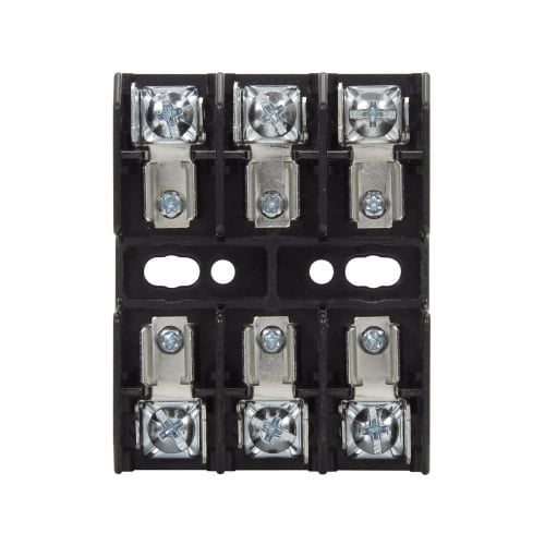 BM6033PQ BM Series Non-Indicating Midget Fuse Block, 600 VAC/VDC, 1/10 to 20 A, 14 to 10 AWG Wire, 3 Poles