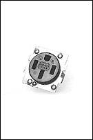 BR54U Midwest GE Industrial Grade Grounding Straight Blade Receptacle, 125/250 V AC, 50 A, 3 Poles, 4 Wires, Black