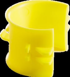 2" Bridle Ring Plastic Saddle, Snaps into 2" Bridle Ring (648R and 648RW), Yellow