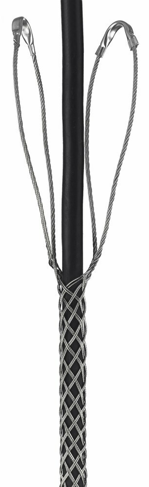 02206005 Heavy Duty Closed Mesh Double Eye Double Weave Support Grip, 805 lb Breaking Strength, 2 to 2.49 in Cable, Bronze, TiN Coated