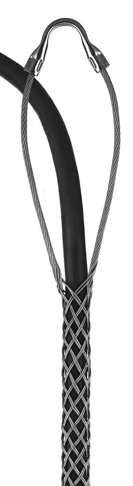 02206013 Heavy Duty Closed Mesh Single Eye Double Weave Support Grip, 428 lb Breaking Strength, 1.5 to 1.99 in Cable, Bronze, TiN Coated