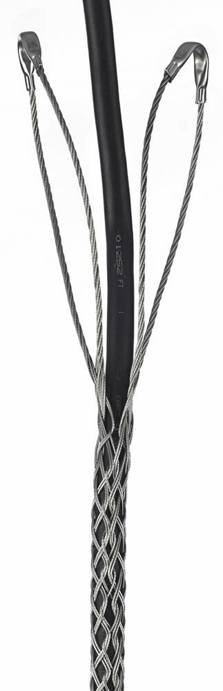 02207001 Heavy Duty Lace Closing Split Mesh Double Eye Double Weave Support Grip, 2820 lb Breaking Strength, 0.75 to 0.99 in Cable, Bronze, TiN Coated