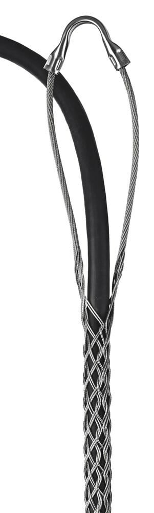 02207010 Heavy Duty Lace Closing Split Mesh Single Eye Double Weave Support Grip, 2820 lb Breaking Strength, 0.75 to 0.99 in Cable, Bronze, TiN Coated