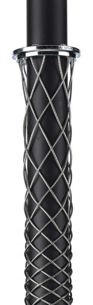 02211007 Closed Mesh Single Weave Ring Conduit Riser Grip, 970 lb Breaking Strength, 0.75 to 0.99 in Cable, Bronze, TiN Coated
