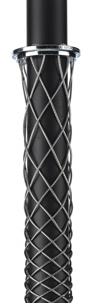 2211043 Closed Mesh Single Weave Ring Conduit Riser Grip, 4080 lb Breaking Strength, 3 to 3.49 in Cable, Bronze, TiN Coated