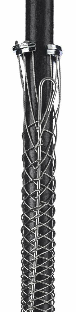 02213017 Standard Duty Rod Closing Split Mesh Single Weave Ring Support Grip, 1510 lb Breaking Strength, 1.25 to 1.49 in Cable, Bronze, TiN Coated