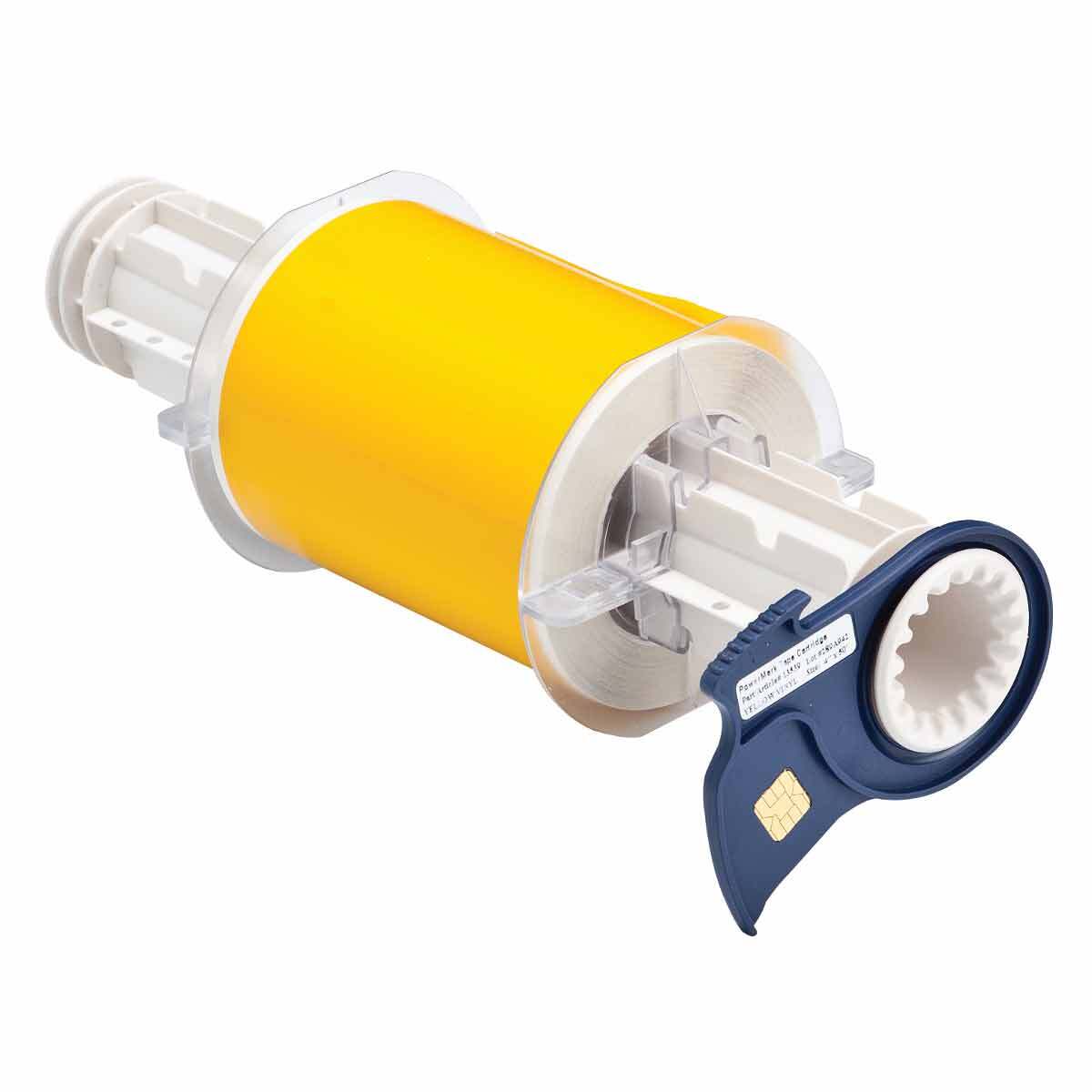 13539 Thermal Transfer Vinyl Tape, 4 in W, Yellow, B-595 Vinyl