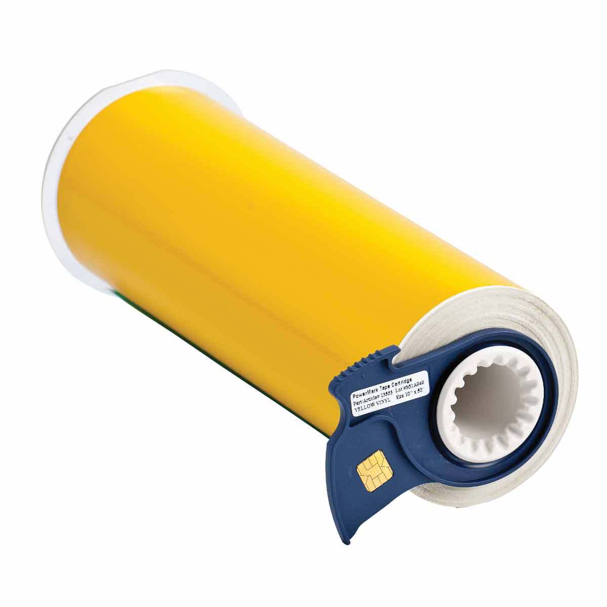 13563 BBP85 Label Tape Cartridge, 50 ft L x 10 in W, For Use With BBP 85 and PowerMark Industrial Sign and Label Printers, B-595 Vinyl, Yellow