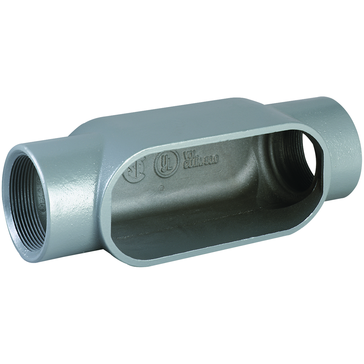 C27 Type-C Conduit Body, 3/4 in Hub, 7 Form, 7 cu-in Capacity, Iron, Tri-Coated