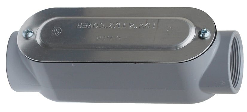 C400CG Type-C Conduit Body With Cover and Neoprene Gasket, 4 in Hub, Die Cast Copper Free Aluminum